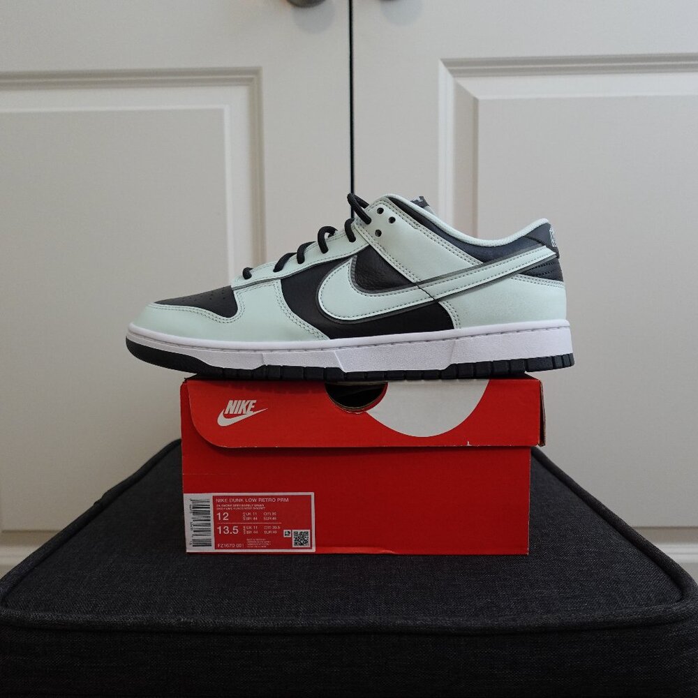 Size 12 - Nike Dunk Premium Low Barely Green reflective special LTD mint grey